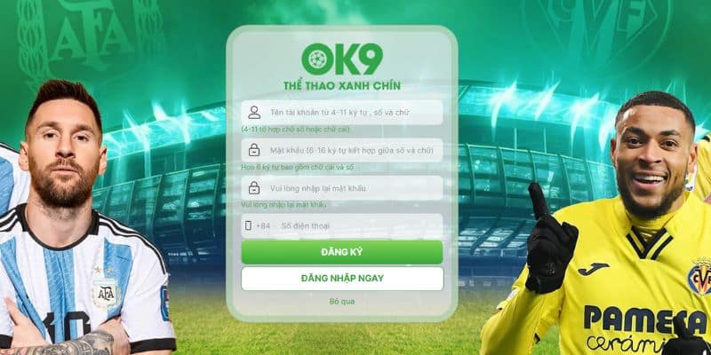 Đăng ký OK9 online với trình tự đơn giản