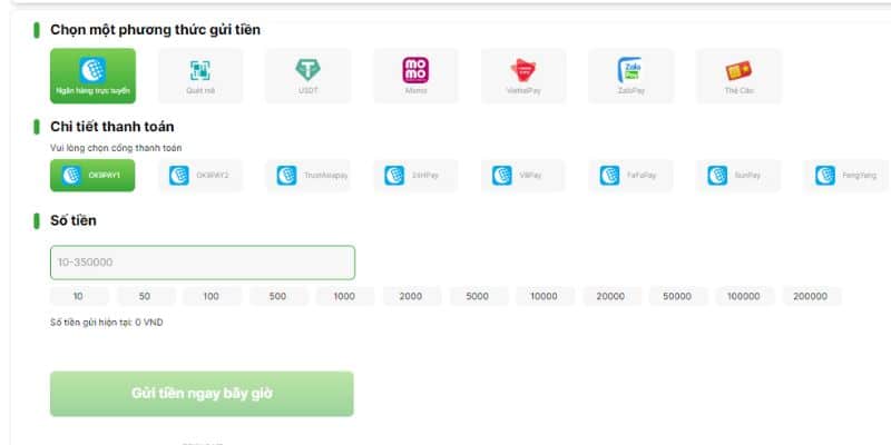 Giao dịch nạp tiền online đơn giản, tiện lợi